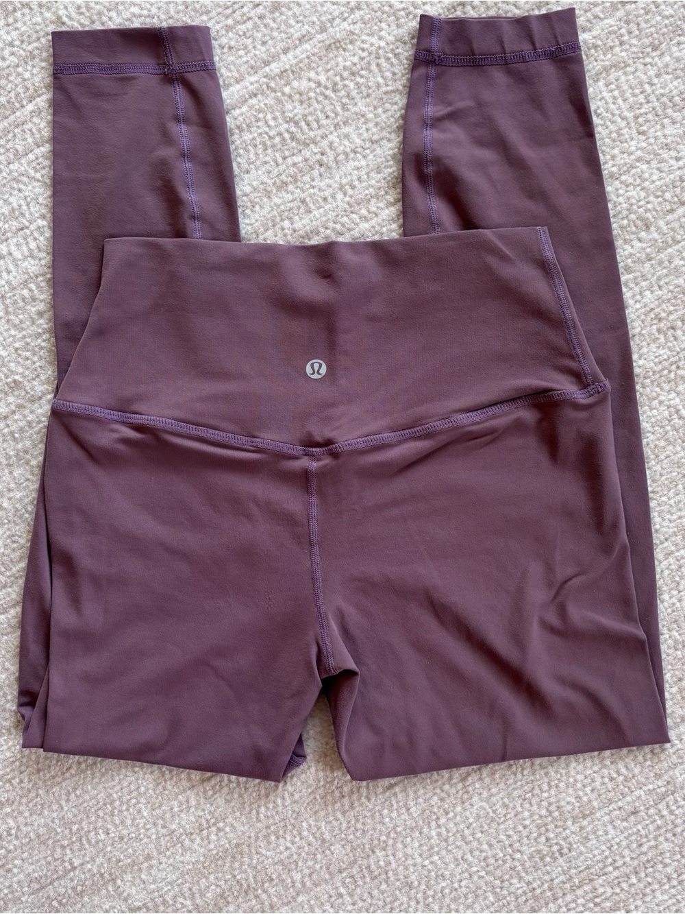 Lululemon High-Rise Align Cropped Leggings in Deep Plum